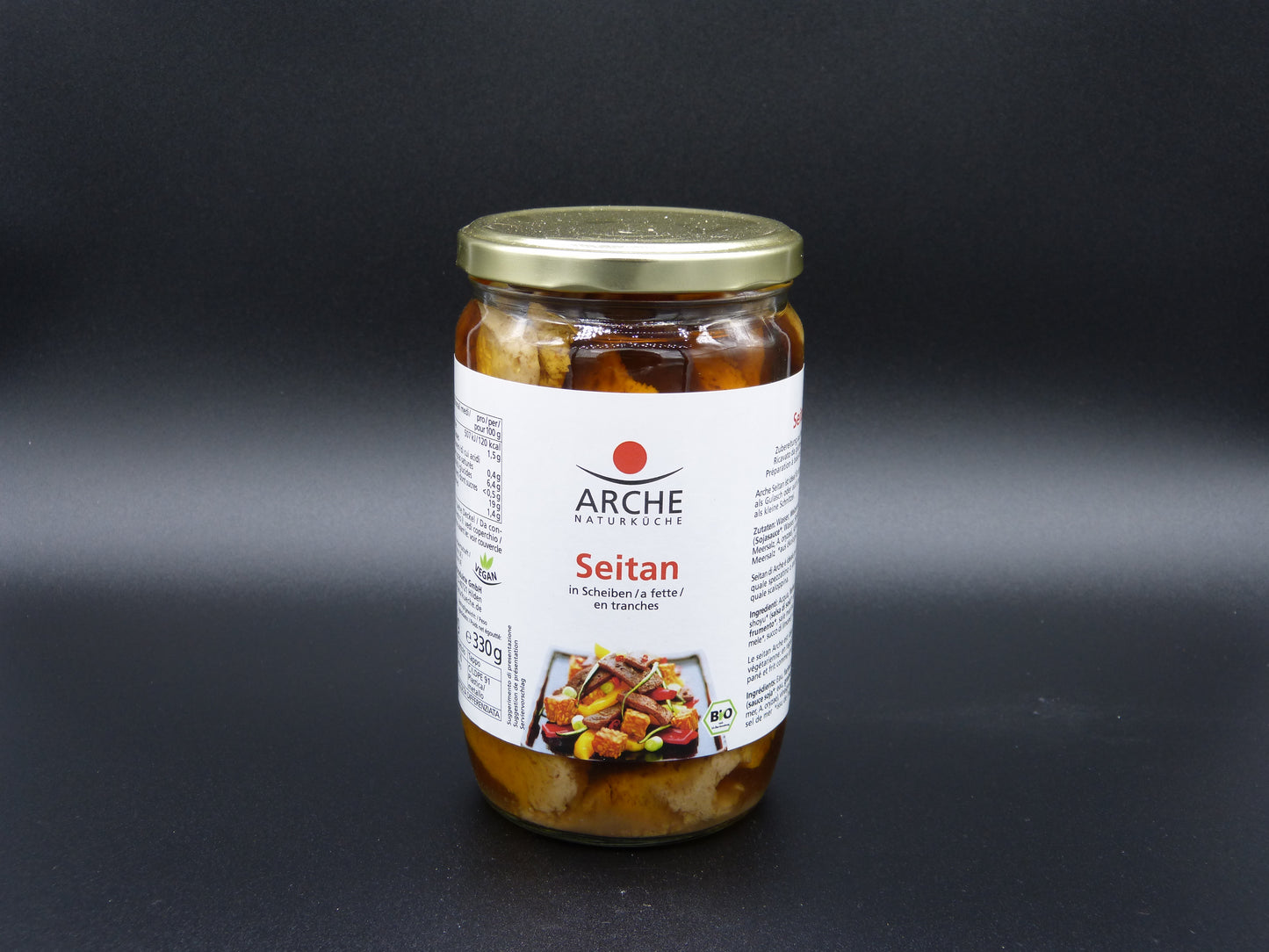 Seitan Scheiben in Sojasauce