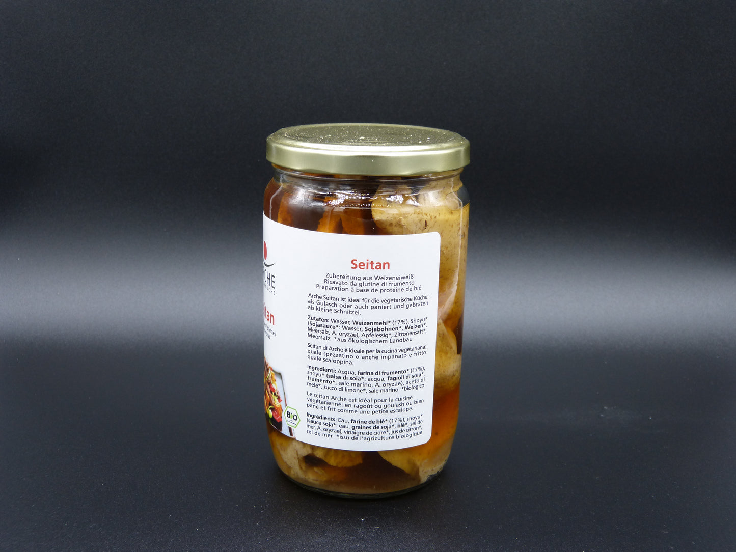 Seitan Scheiben in Sojasauce