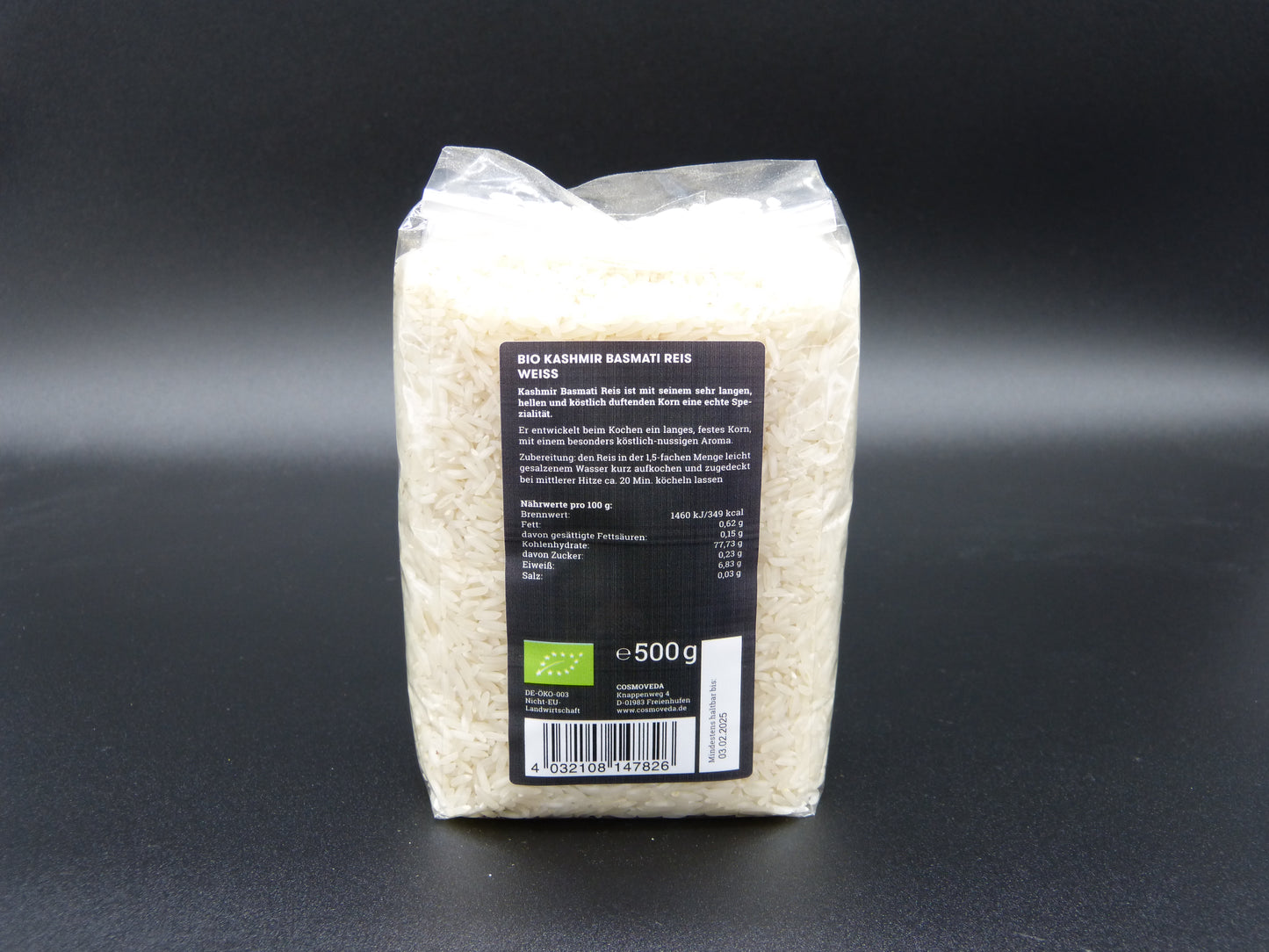 Kashmir Basmati Reis weiß