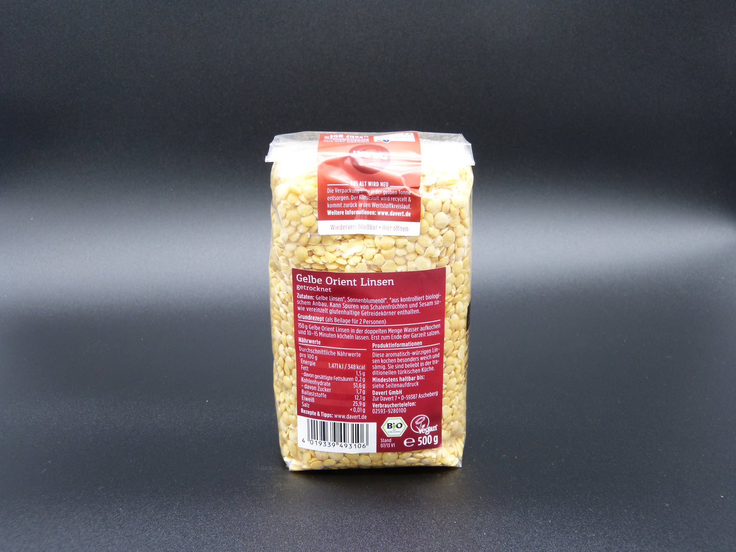 Gelbe Orient-Linsen