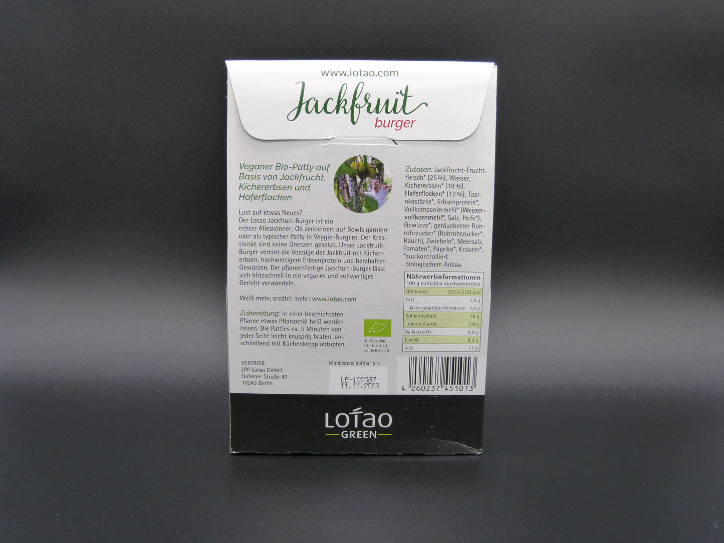 Jackfruit Burger Bratlinge