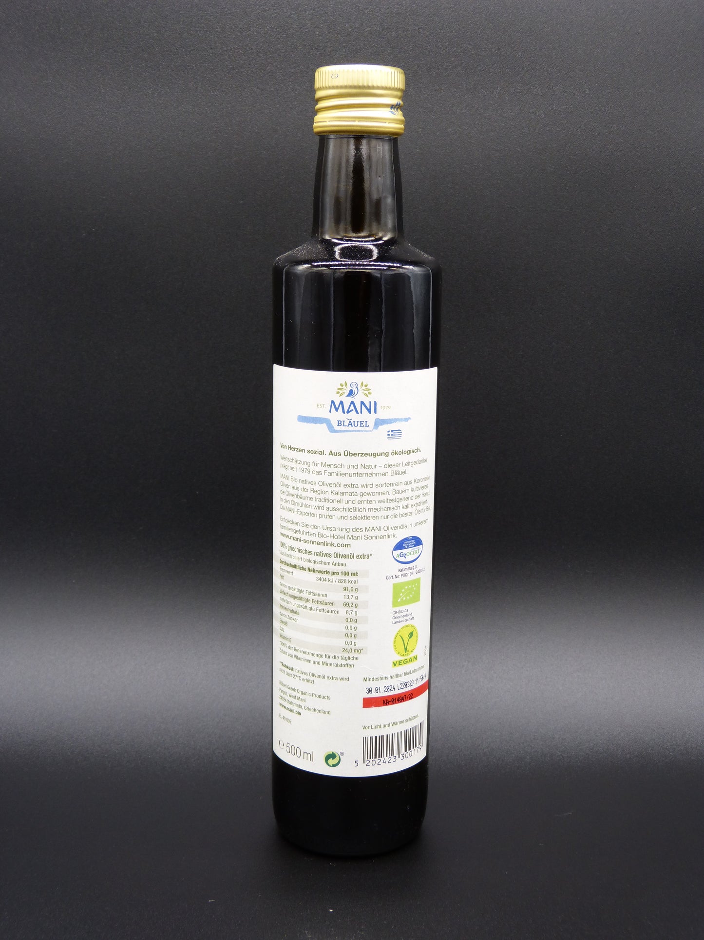 Olivenöl nativ extra Kalamata g.U.